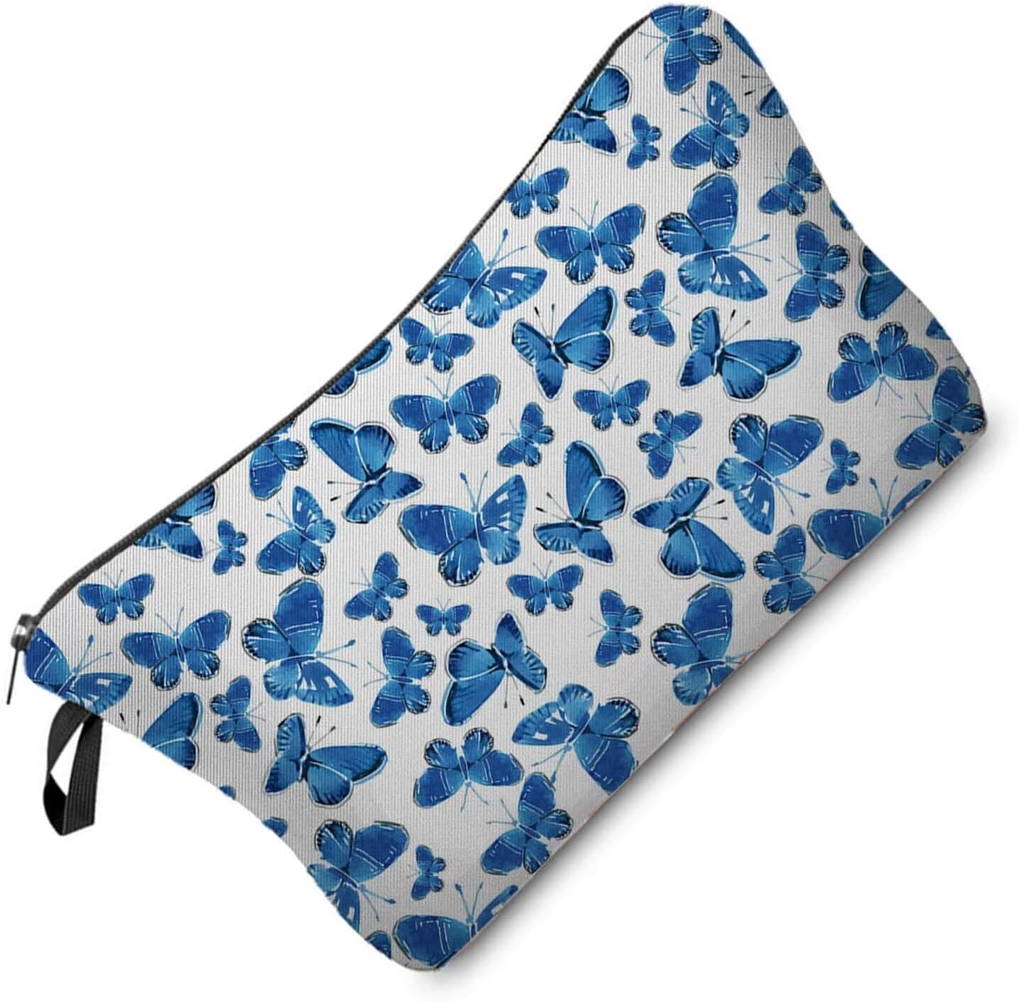 Blue Butterfly Cosmetic Bag