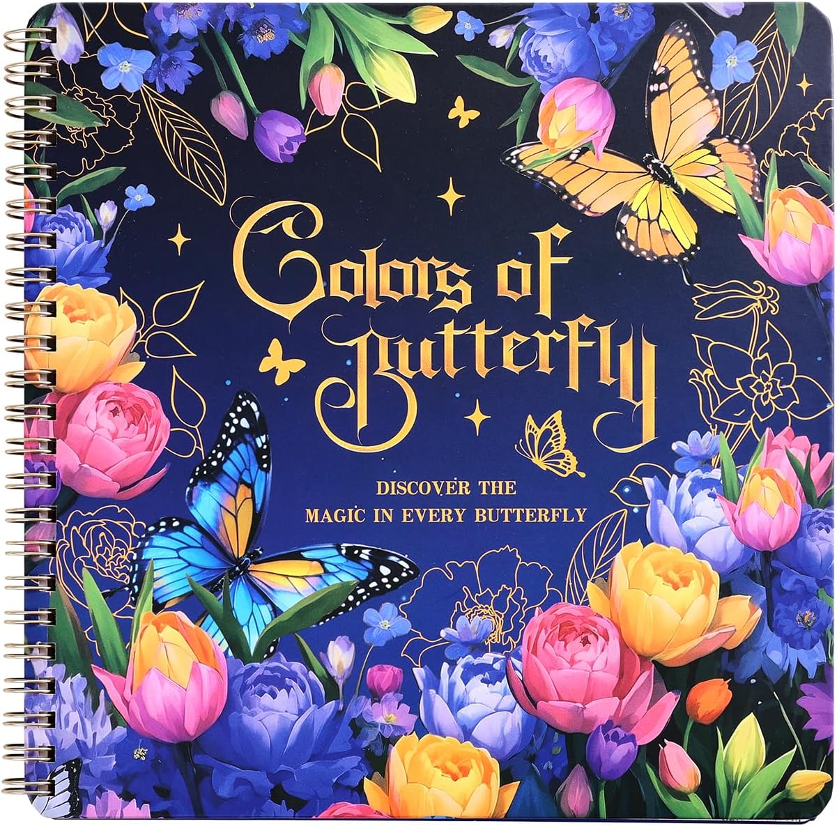 Butterfly & Flower adult coloring book