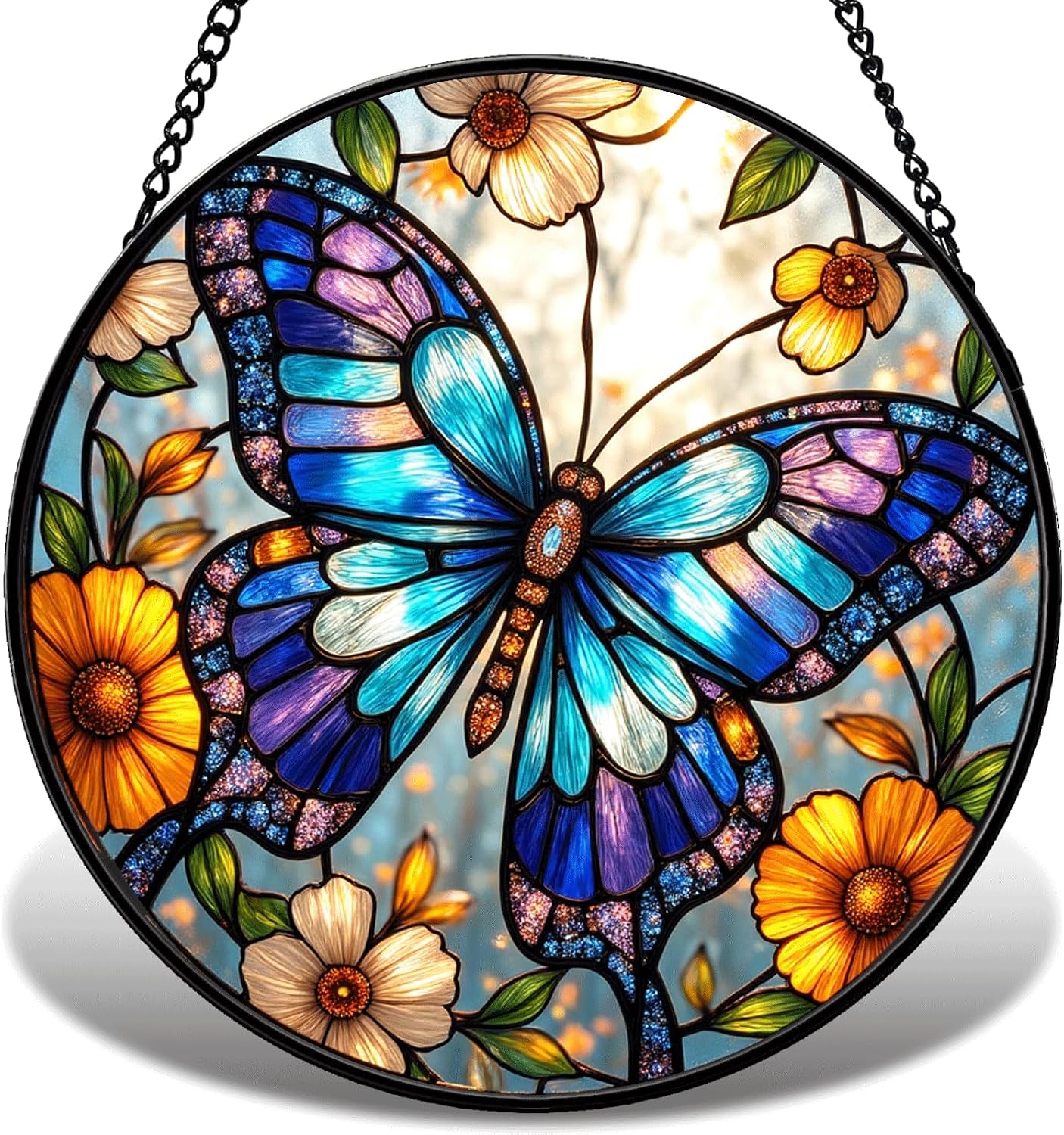 Butterfly Stained Glass Suncatcher, 9