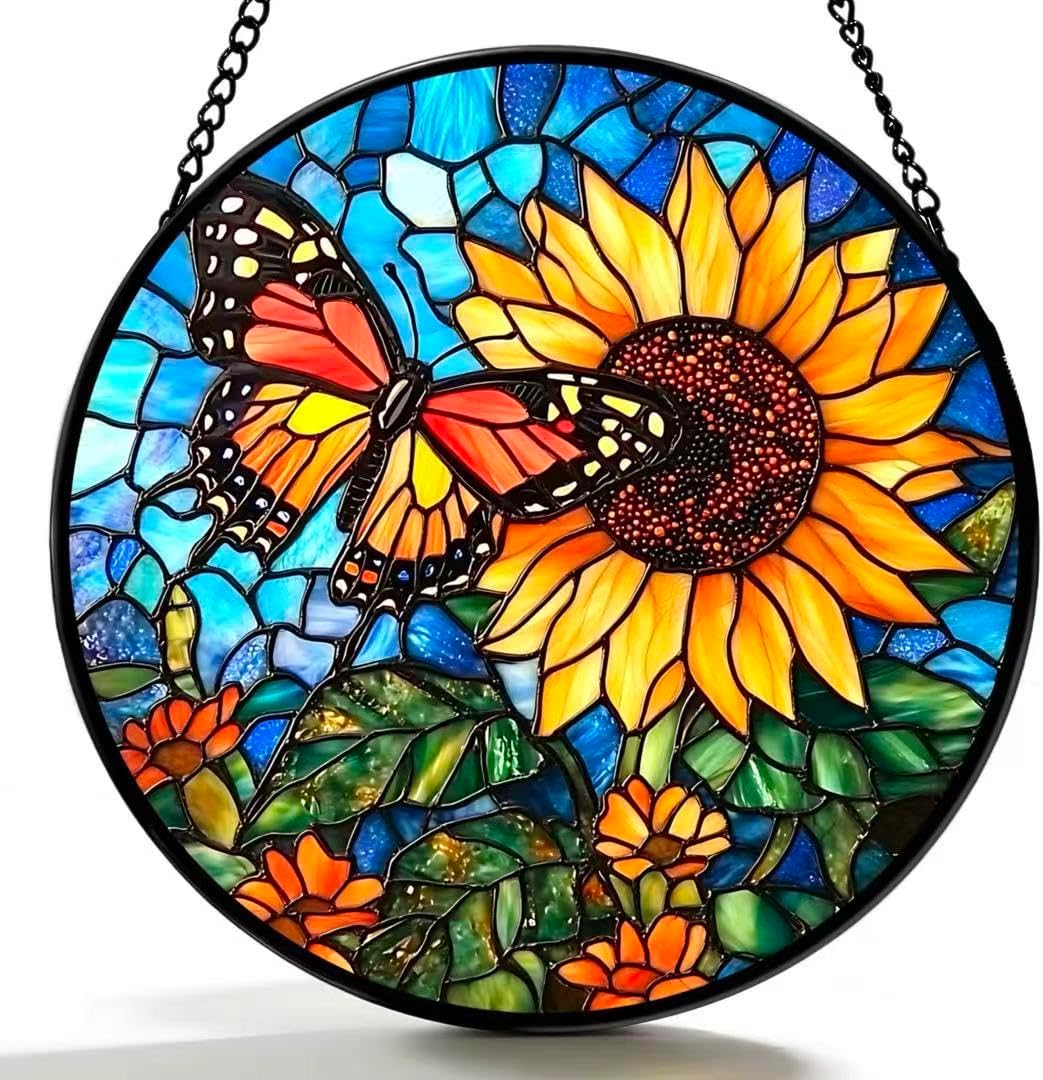 Butterfly Sunflower Suncatcher