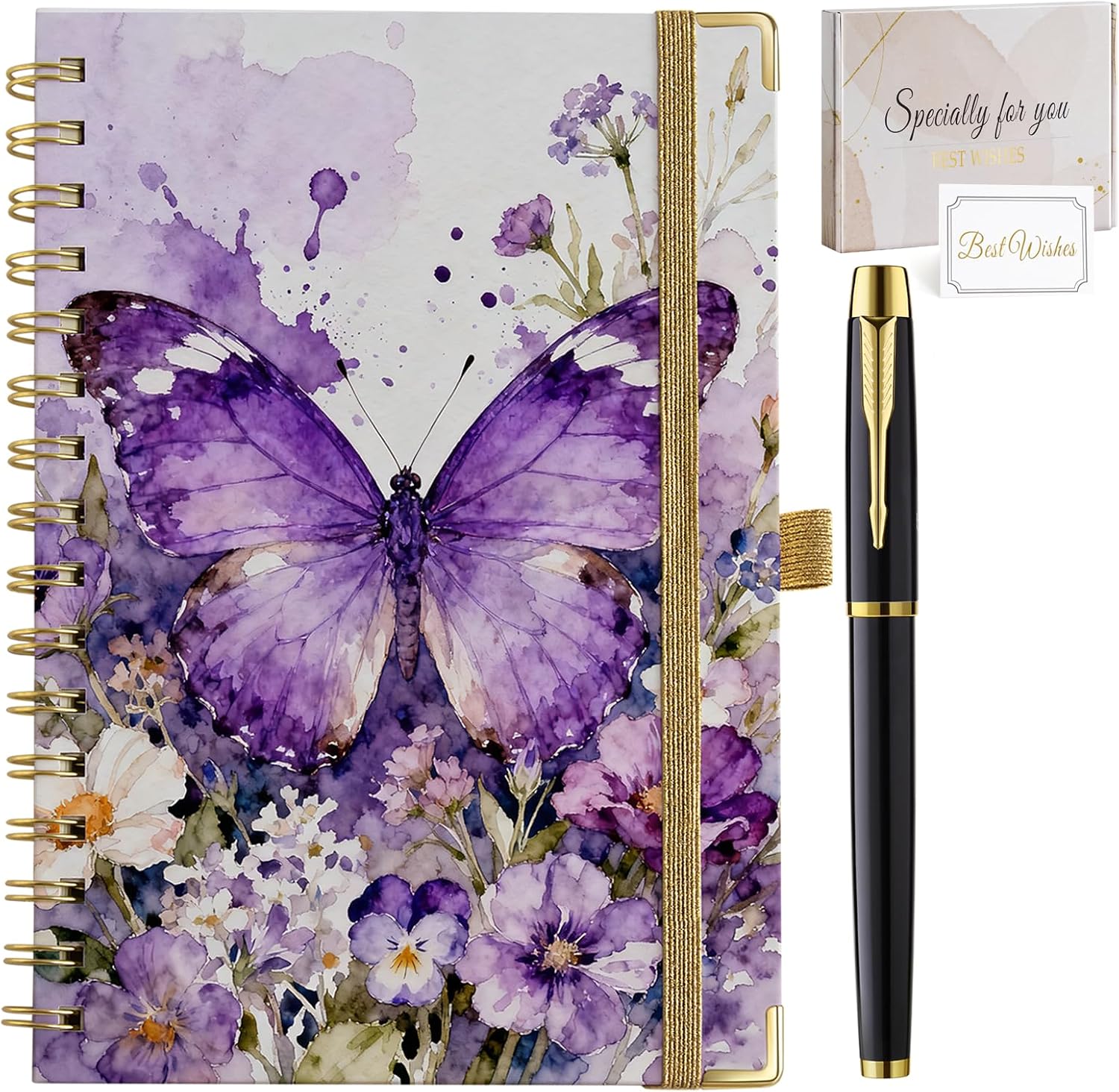 Butterfly Spiral Notebook Journal