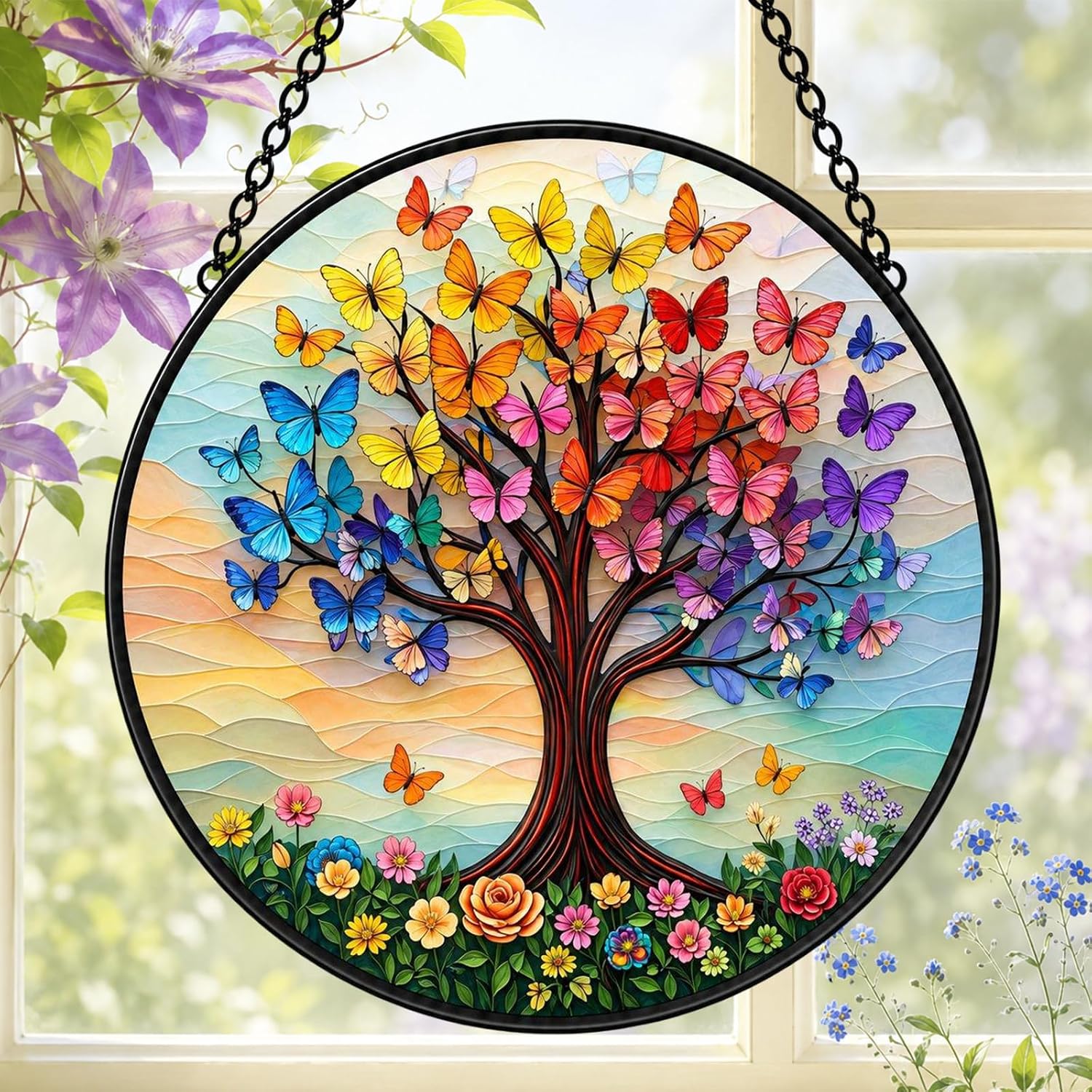 Butterfly Tree of Life Suncatcher