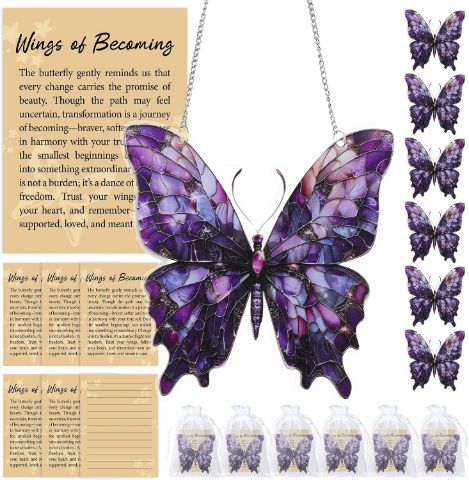Colorful Acrylic Butterfly Suncatcher